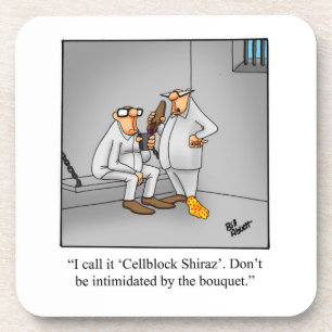 Unglaublich witzig Spaß "Cellblock Shiraz" Unterse Getränkeuntersetzer