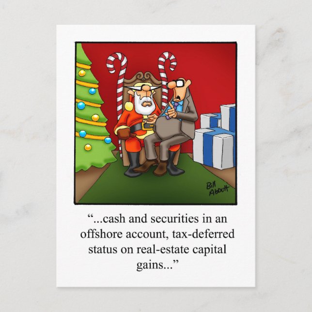 Unglaublich witzig Spaß Weihnachten Postkarte (Vorderseite)