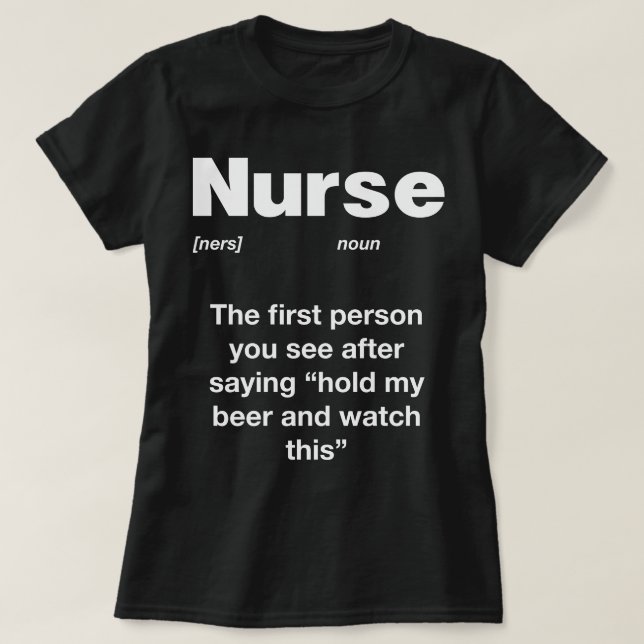 Unglaublich witzig T-Shirt zur Krankenversicherung (Design vorne)