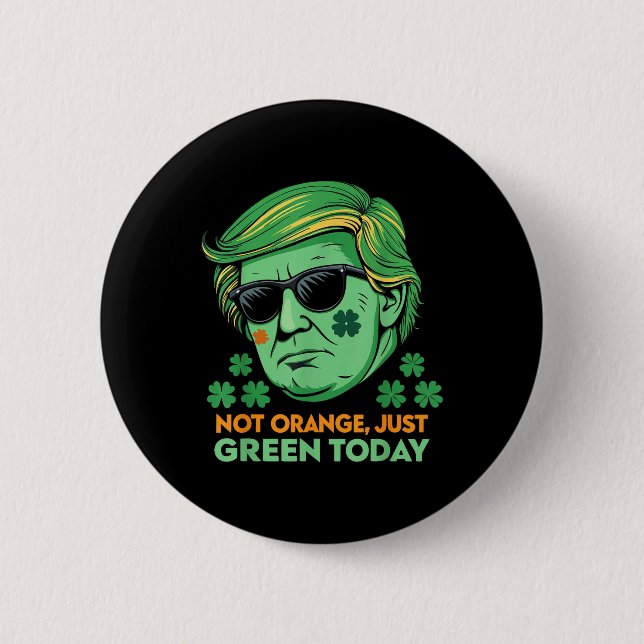 Unglaublich witzig Trump St. Paddy's Button (Vorderseite)