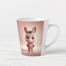 Unglaublich witzig Valentine Donkey 3D Aussehen vo Milchtasse