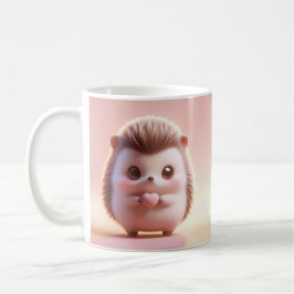 Unglaublich witzig Valentine-Igel 3D-Look - Vorder Kaffeetasse