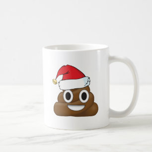 Unglaublich witzig Weihnachten kacken Emoji Kaffeetasse