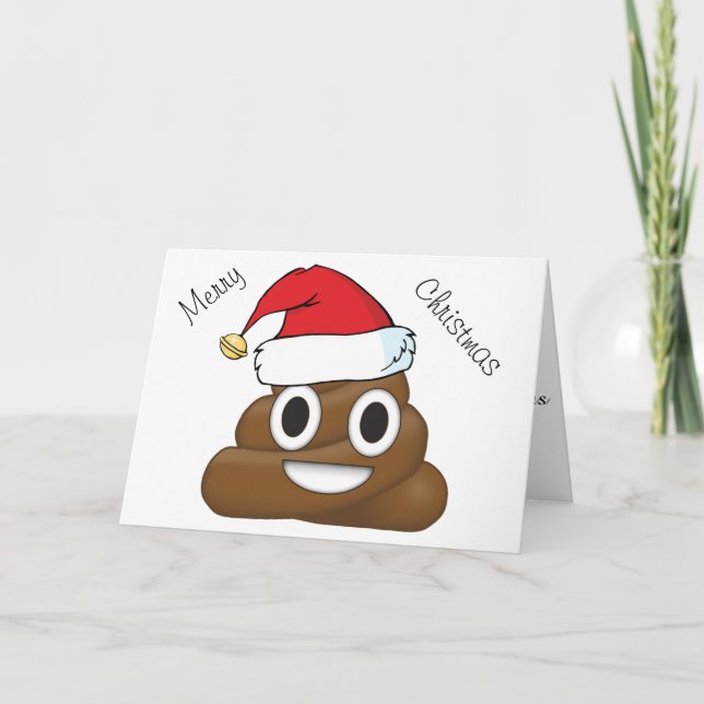 Unglaublich witzig Weihnachten Kackte Emoji (Vorderseite)