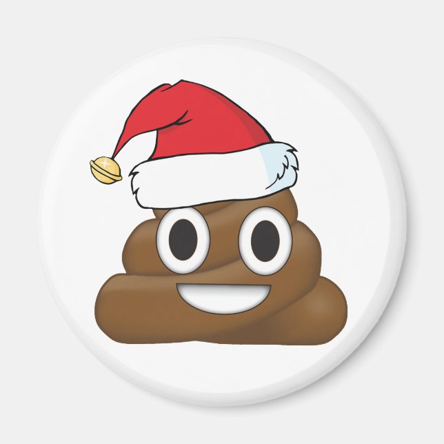 Unglaublich witzig Weihnachten Kackte Emoji Magnet (Vorne)