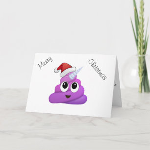 Unglaublich witzig Weihnachten Kackte Unicorn Emoj