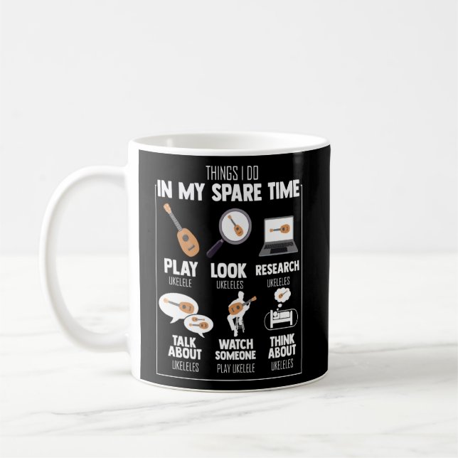 Unglaublich witzig Zeit, in der ich mit Ukulele sp Kaffeetasse (Links)
