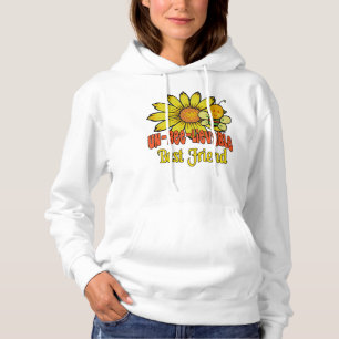 Unglaubliche beste Freunde Sonnenblumen und Bienen Hoodie