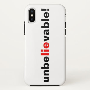 Unglaubliche Lie iPhone X Phone Case Red Black