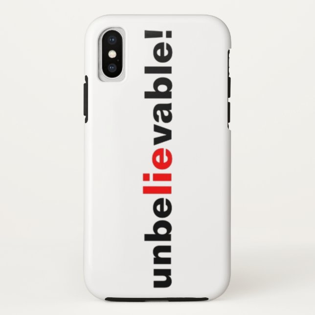 Unglaubliche Lie iPhone X Phone Case Red Black (Rückseite)