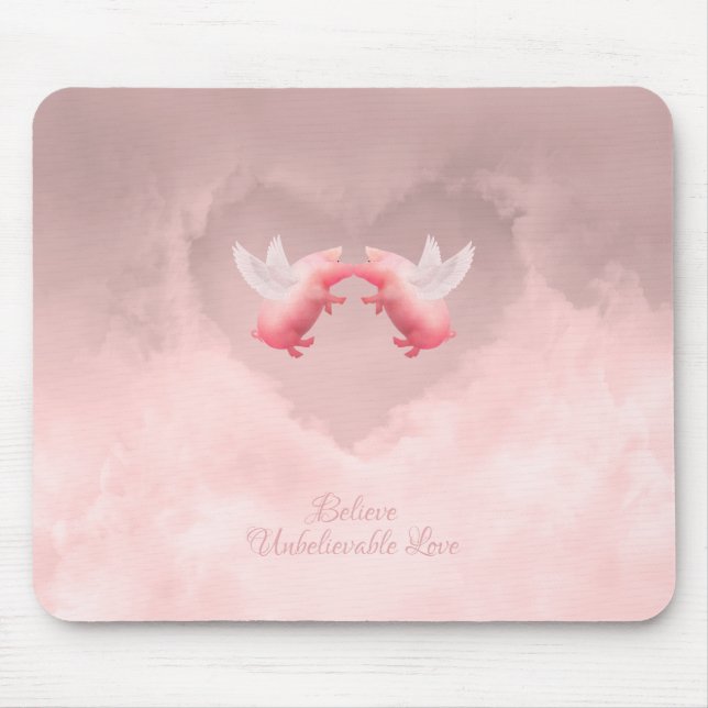 Unglaubliche Liebe Maus Pad Mousepad (Vorne)
