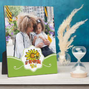 Unglaubliche Mimi-Sonnenblumen Fotoplatte