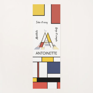 Unglaubliche Neoplastik Art Monogramm. Buchstabe A Yogamatte