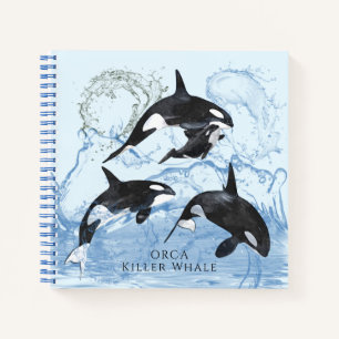 Unglaubliche Schwarz-Weiß-Orcas Notizbuch