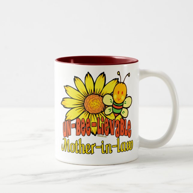 Unglaubliche Schwiegerblumen Zweifarbige Tasse (Rechts)