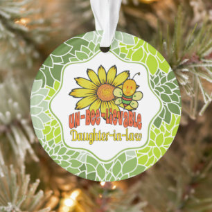 Unglaubliche Schwiegertochter Sonnenblumen und Bie Ornament