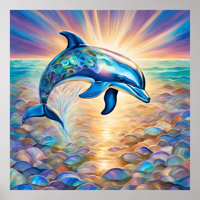 Unglaubliche spielerische Dolphin Poster (Vorne)
