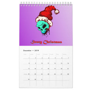 Unglaubliche Zombie-Apokalypse Phantastisch Skull Kalender