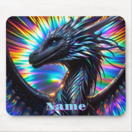 Unglaublicher Drache mit lebendigem Hintergrund Mousepad