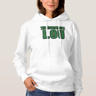 Unglaublicher Lou - Grüne Backstein-Muster-Typogra Hoodie