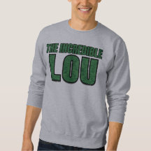 Unglaublicher Lou - Grüne Backstein-Muster-Typogra
