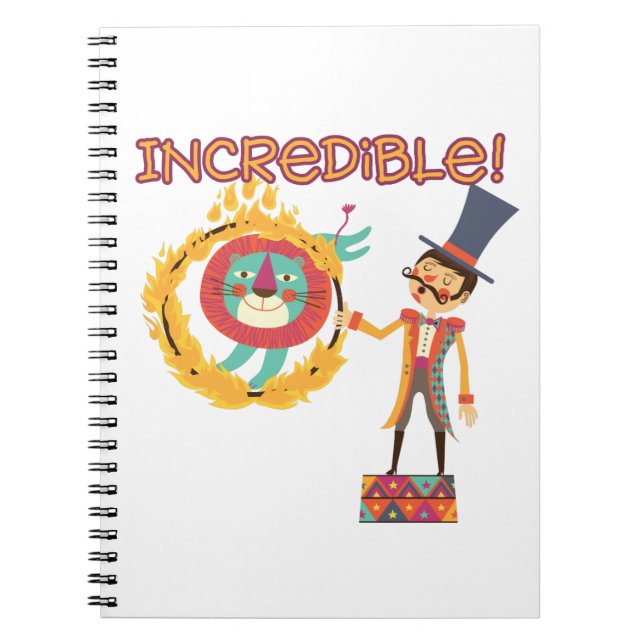 Unglaubliches Circus Journal Notizblock (Vorderseite)