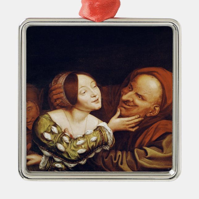 Ungleiche Liebe oder, die schlecht Silbernes Ornament (Vorne)