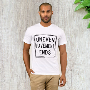 Ungleichmäßiges Pflaster endet Herren T-Shirt