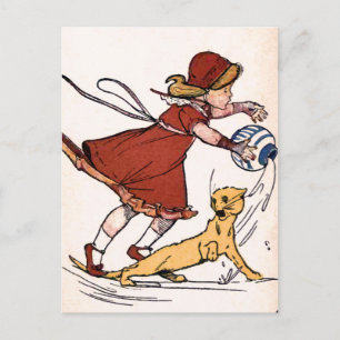 "Unglücke kommen nie allein" Vintag Postkarte