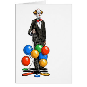 Unglückliche Clown-Karte