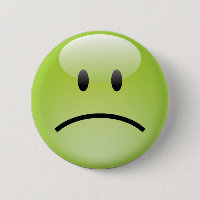 Unglücklicher Gesichtsknopf