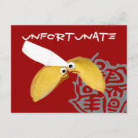 Unglücklicher Glückskeks humorvolle Parodie