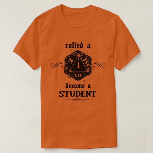 Unglücksstudentin Roll T-Shirt (Design vorne)