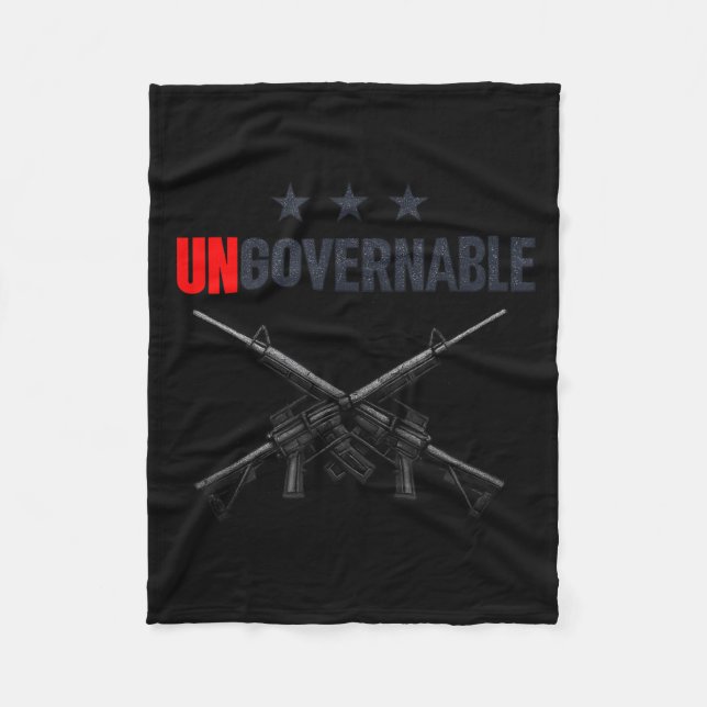 Ungovernable Shirts  Fleecedecke (Vorderseite)