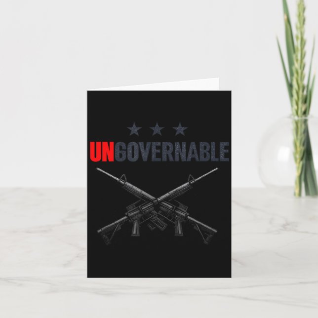 Ungovernable Shirts  Karte (Vorderseite)