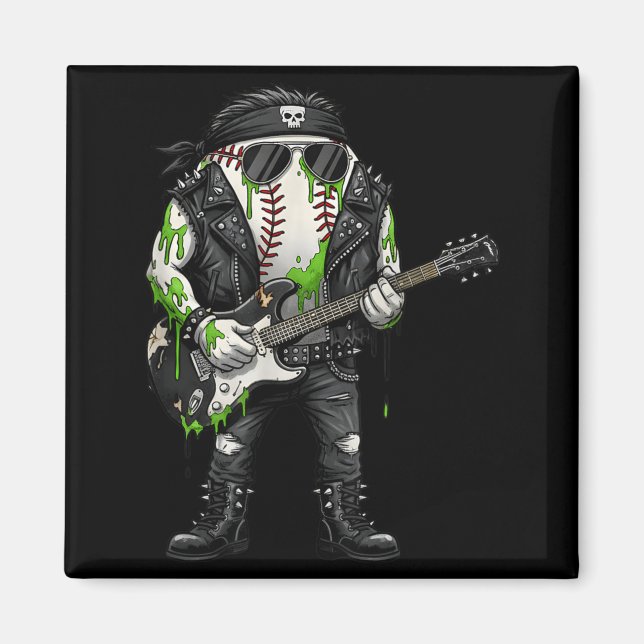 Ungovernment Agencyd Rocker Baseball Es Horror Magnet (Vorne)