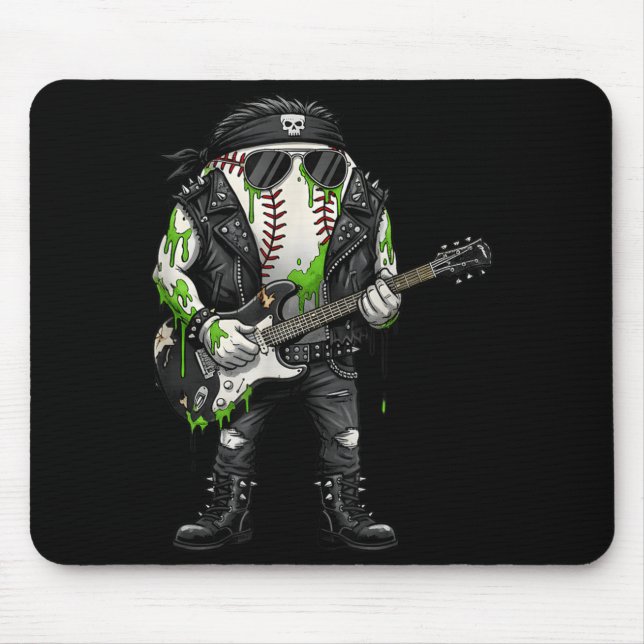 Ungovernment Agencyd Rocker Baseball Es Horror Mousepad (Vorne)