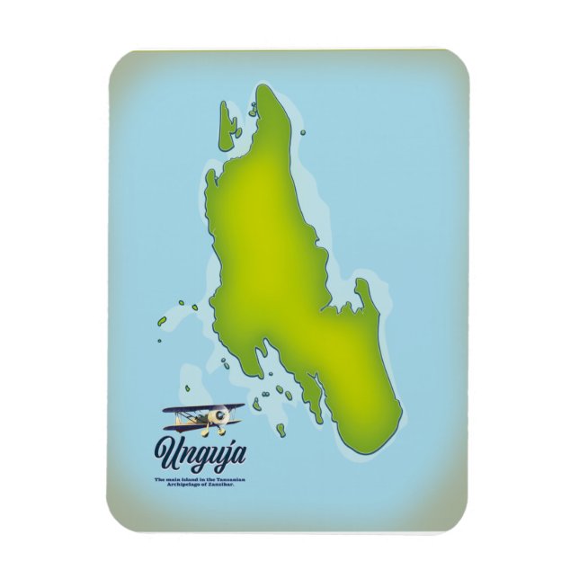 Unguja Island Reiseplan Magnet (Vertikal)