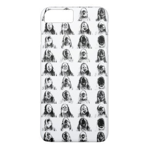 Unheimliche Masken iPhone 8 Plus/7 Plus Hülle