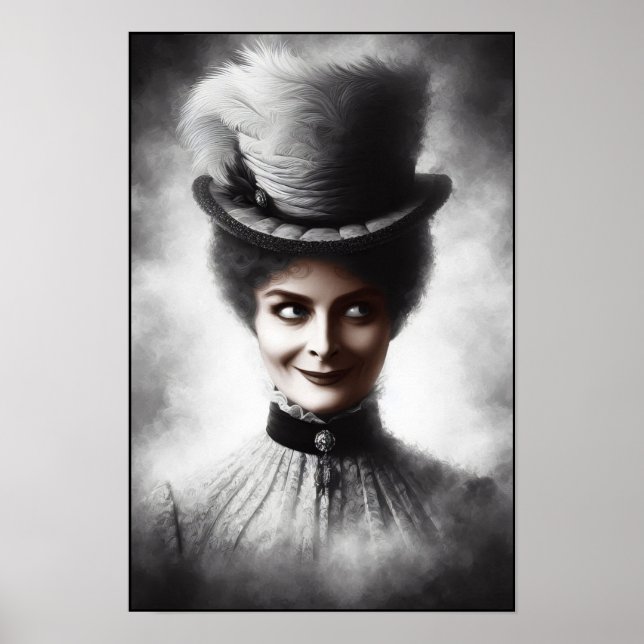 Unheimliche viktorianische Porträtkunst Poster (Vorne)