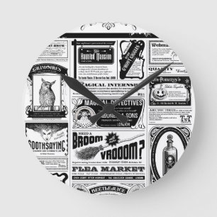 unheimliche Zeitung Runde Wanduhr