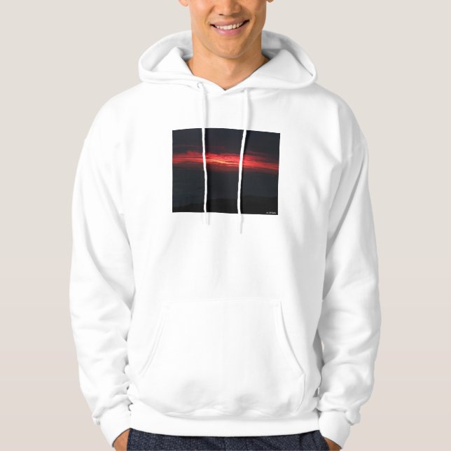 Unheimlicher aber schöner Sonnenuntergang Hoodie (Vorderseite)
