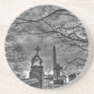 unheimlicher Friedhof Sandstein Untersetzer
