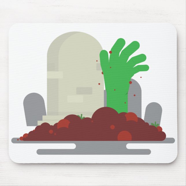 unheimlicher Grab Zombie Mousepad (Vorne)