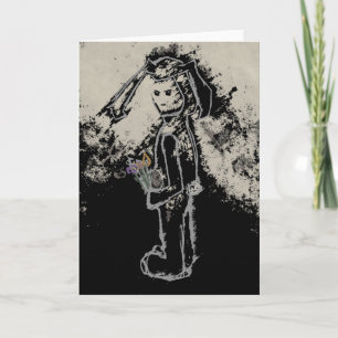 unheimlicher Hase Feiertagskarte