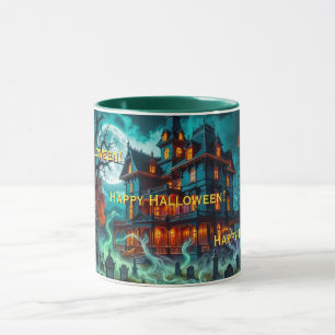 Unheimliches Haus am verfluchten Friedhof Tasse