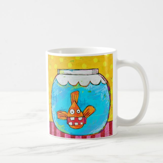 Unhinged Goldfish-Tasse Kaffeetasse (Rechts)