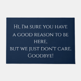 Unhöflicher Gruß lustig Fußmatte