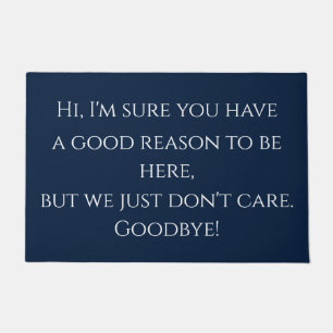 Unhöflicher Gruß lustig Fußmatte