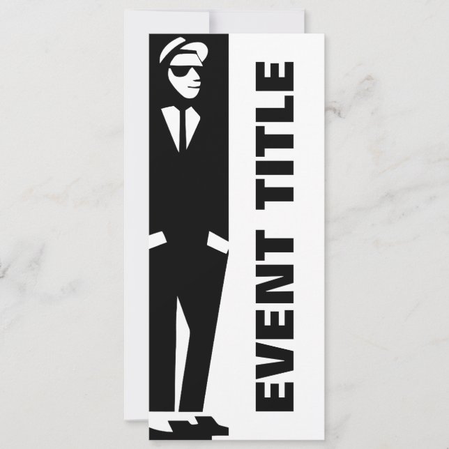 unhöflicher Junge: ska Einladung (Vorderseite)